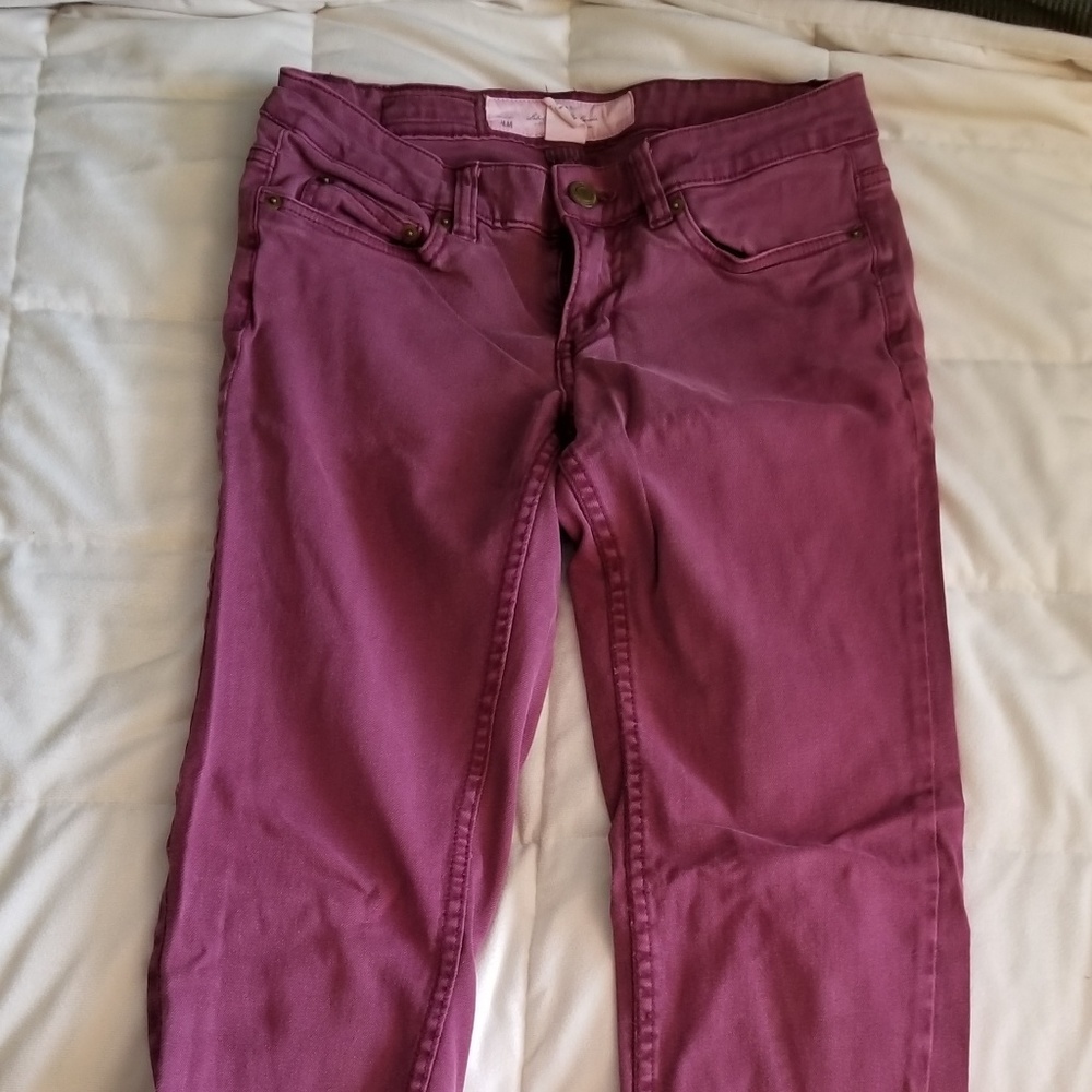 Burgundy pants from H&M